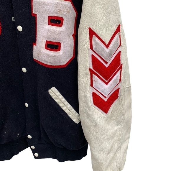 Vintage Bellmont Lettermans Varsity Jacket High School Size Large - Picture 2 of 9